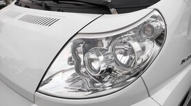 Nach der Wohnmobil Scheinwerfer Aufbereitung